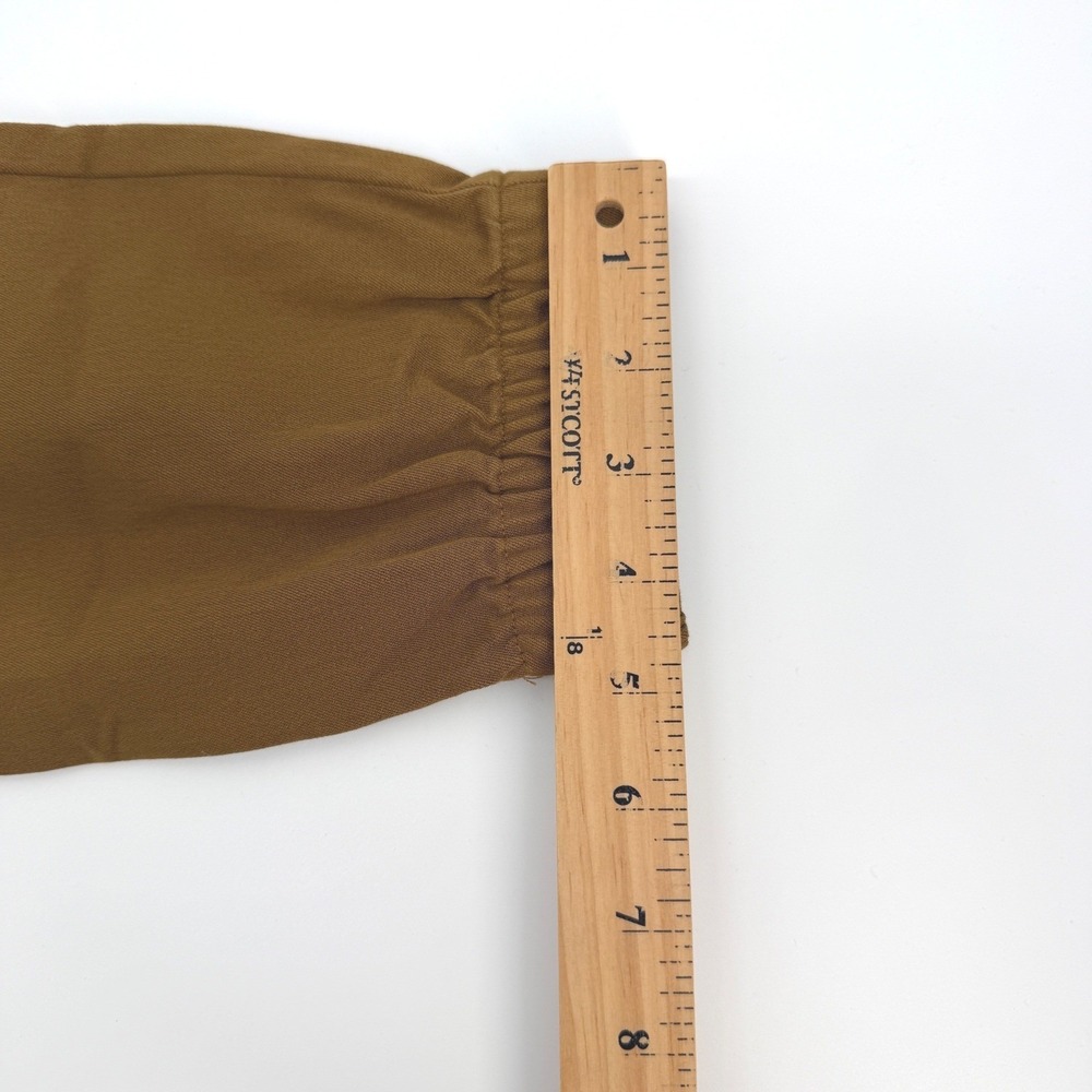 Flag Nor Fail Goat Jogger Pants Mens L Brown Canvas Cargo Utility Streetwear NEW - Picture 15 of 16